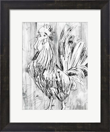 Framed Barnwood Flock II Print