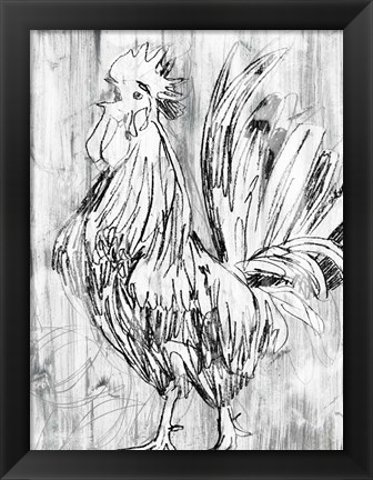 Framed Barnwood Flock II Print