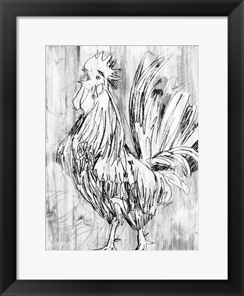 Framed Barnwood Flock II Print