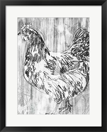 Framed Barnwood Flock IV Print