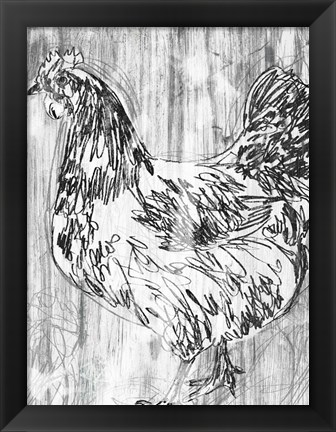 Framed Barnwood Flock IV Print
