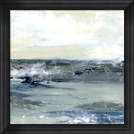 Framed Coastal Blues I Print