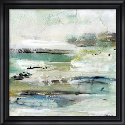 Framed Aqua Coast II Print