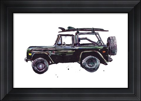 Framed Surfin&#39; Wheels II Print