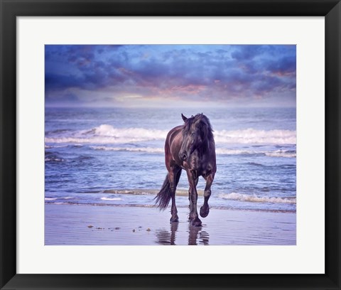 Framed Running in the Sand I Print