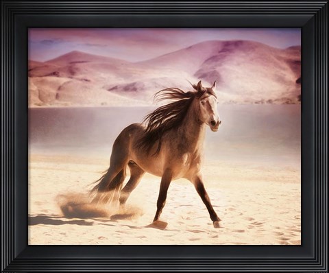 Framed Running in the Sand II Print