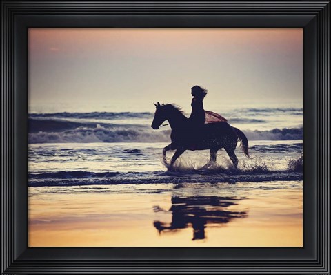 Framed Running in the Sand III Print