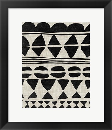 Framed Monochrome Quilt II Print
