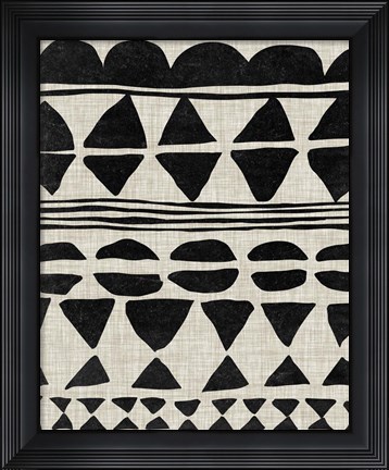 Framed Monochrome Quilt II Print