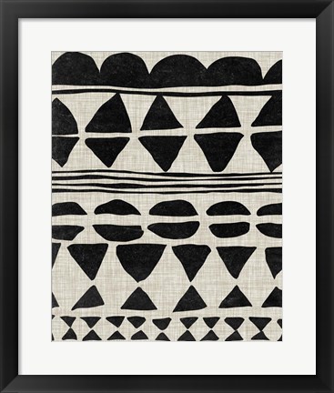 Framed Monochrome Quilt II Print