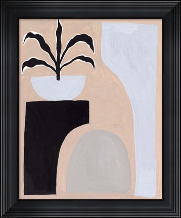 Framed Pale Abstraction I Print