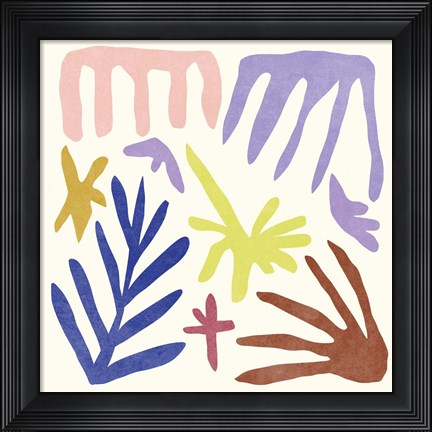 Framed Coral Construction II Print