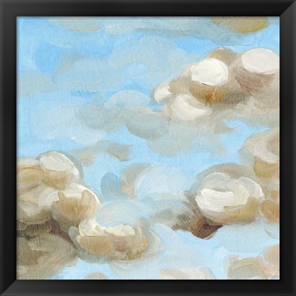 Framed Floating Clouds I Print