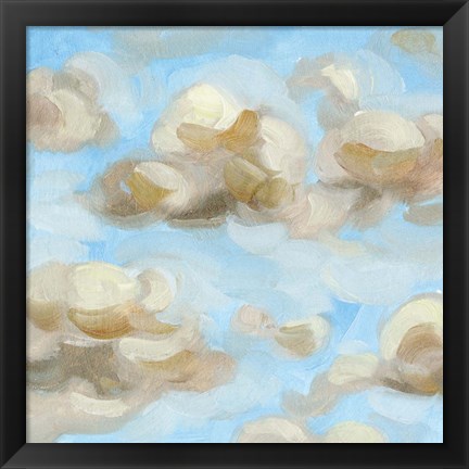 Framed Floating Clouds II Print