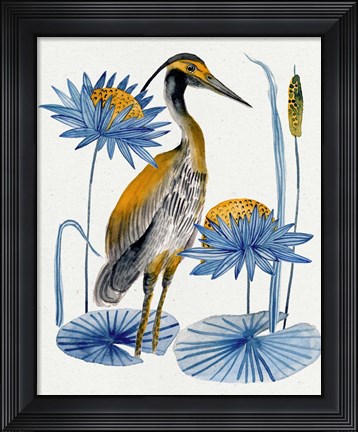 Framed Heron Pond II Print