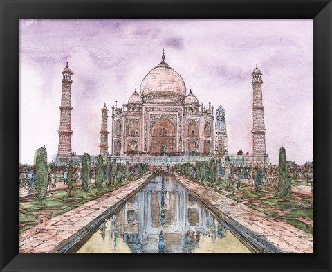 Framed Dreaming of India II Print