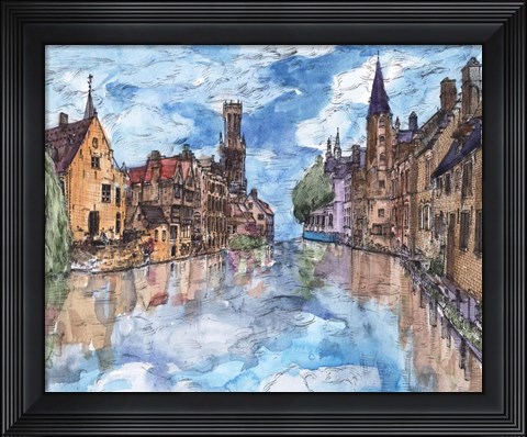 Framed Trip to Europe I Print
