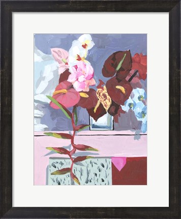 Framed Flame Bouquet I Print