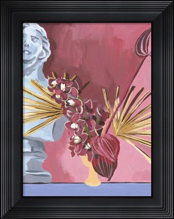 Framed Flame Bouquet II Print