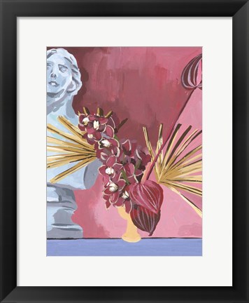 Framed Flame Bouquet II Print