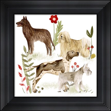 Framed Little Walk I Print