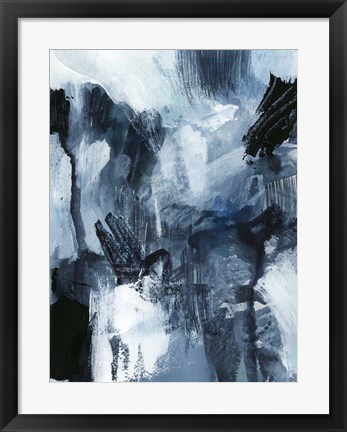 Framed Composition in Blue I Print