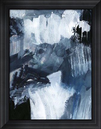 Framed Composition in Blue II Print