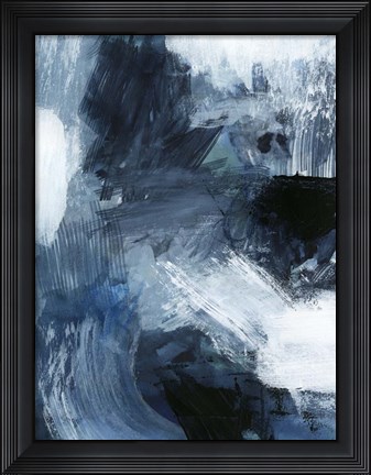 Framed Composition in Blue III Print