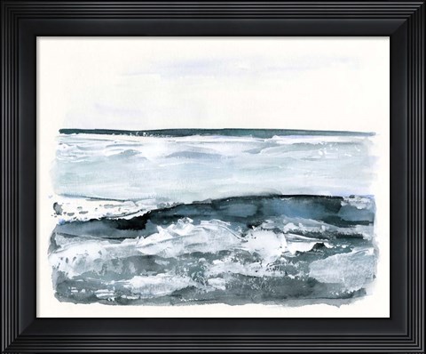 Framed Choppy Surf I Print