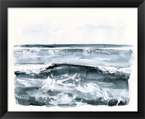 Framed Choppy Surf II Print