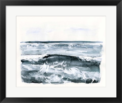 Framed Choppy Surf II Print