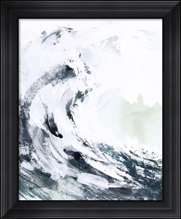 Framed Blue Crest II Print