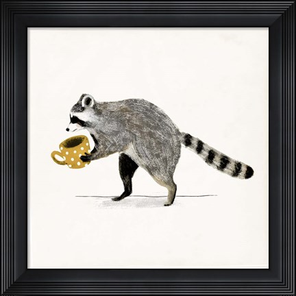 Framed Rascally Raccoon III Print