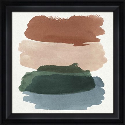 Framed Land Meets Sea I Print