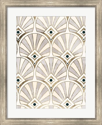 Framed Deco Patterning I Print