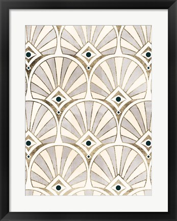 Framed Deco Patterning I Print