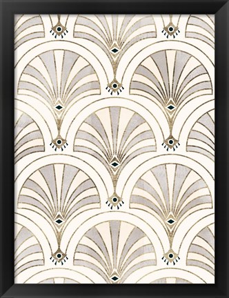 Framed Deco Patterning II Print