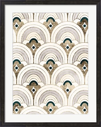 Framed Deco Patterning IV Print