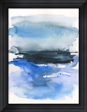 Framed Sea Swath I Print