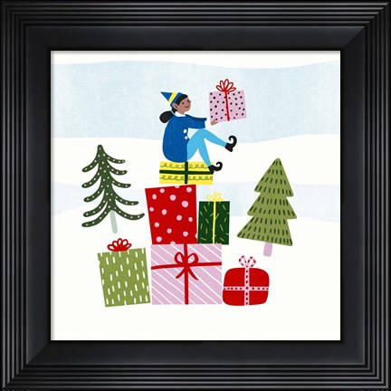 Framed Santa&#39;s Little Helpers I Print