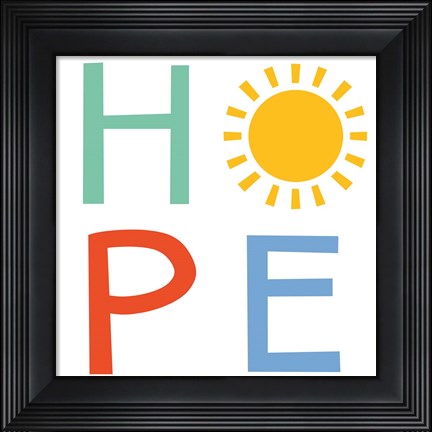 Framed Simple Message II Print