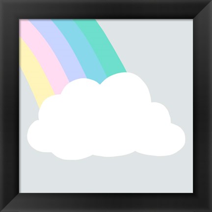 Framed Rainbow Cloud I Print