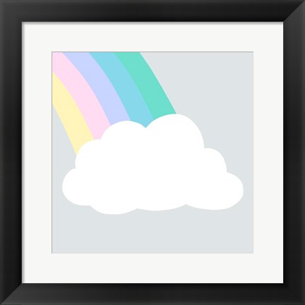 Framed Rainbow Cloud I Print