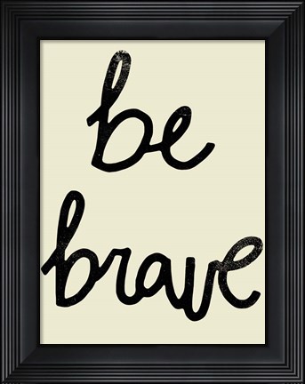 Framed Bold Type I Print