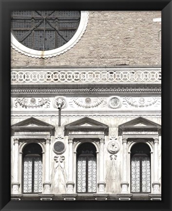 Framed Venetian Facade Photos I Print