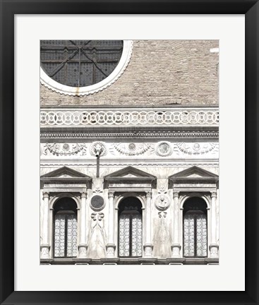 Framed Venetian Facade Photos I Print