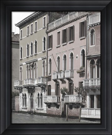 Framed Venetian Facade Photos IV Print