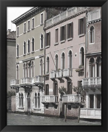 Framed Venetian Facade Photos IV Print