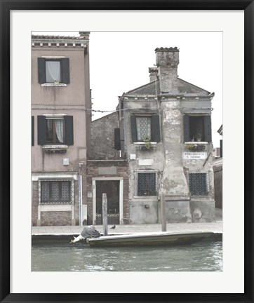 Framed Venetian Facade Photos V Print