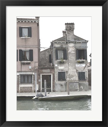 Framed Venetian Facade Photos V Print